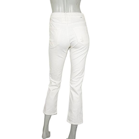 MOTHER Superior Denim TOMCAT High-Rise Crop Jeans Rip knee Size 26 - Picture 4 of 10